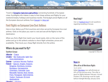 Tablet Screenshot of euroflights.info